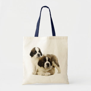 Saint Bernard Puppy Dog - Love St. Bernard Tote Bag