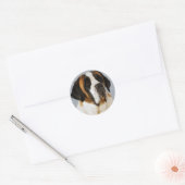 Saint Bernard Puppy Dog Sticker / Label (Envelop)