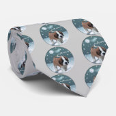 Saint Bernard Puppy kerstcadeaus Stropdas (Opgerold)