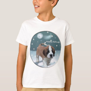 Saint Bernard Puppy kerstcadeaus T-shirt
