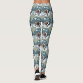 Saint Bernard Puppy Kerstmis Leggings (Achterkant)