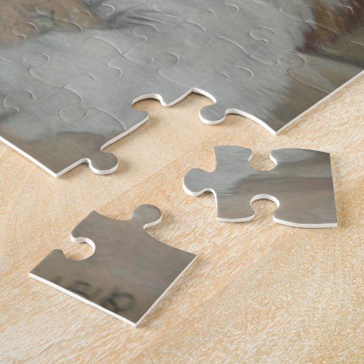 Saint Bernard Puppy Painting Legpuzzel (Zijkant)