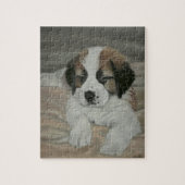Saint Bernard Puppy Painting Legpuzzel (Verticaal)