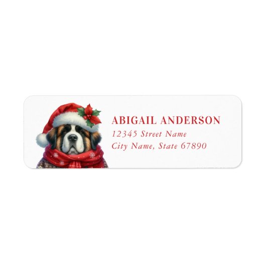 Saint Bernard Retouradreslabels Etiket (Voorkant)