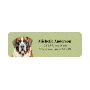 Saint Bernard Retouradreslabels Etiket