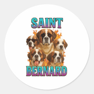 Saint Bernard  Ronde Sticker