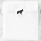 Saint Bernard Ronde Sticker (Tas)