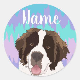  Saint Bernard Ronde Sticker