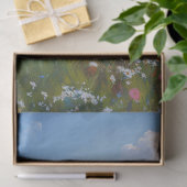 Saint Bernard Schilderachtig Wildflower Field Deco Tissuepapier (Geschenk)