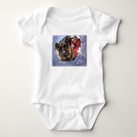 Saint Bernard Search and Rescue Art Romper (Voorkant)