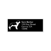 Saint Bernard Silhouette Retouradres Zelfinktende Stempel (Design)