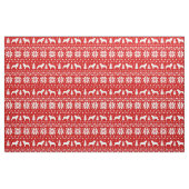 Saint Bernard Silhouettes Kerstvakantie Kerstmis Stof (Fat Quarter)