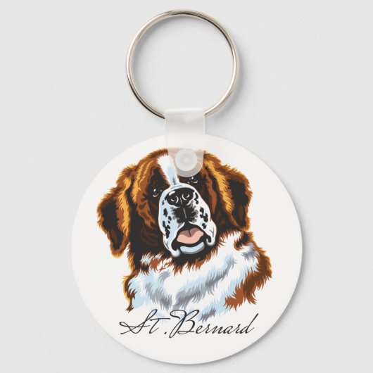 saint bernard sleutelhanger (Voorkant)