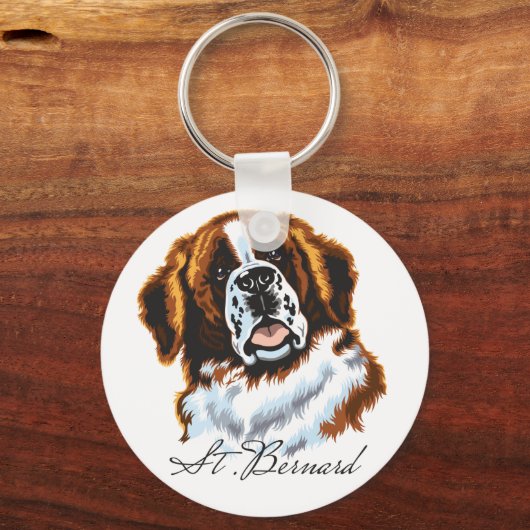 saint bernard sleutelhanger (Voorkant)