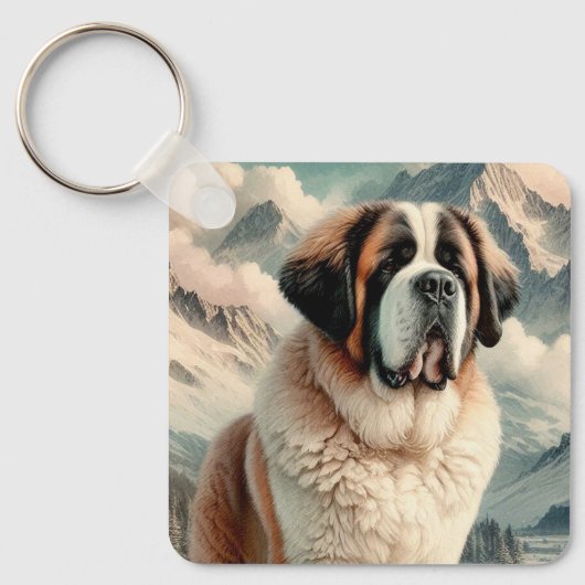 Saint Bernard Sleutelhanger (Voorkant)