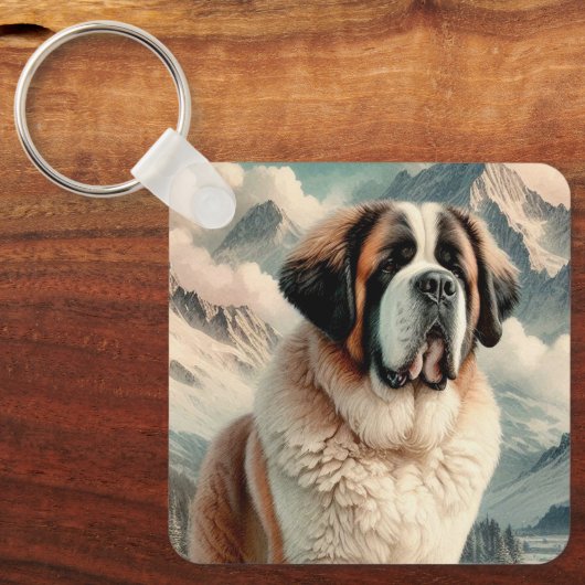 Saint Bernard Sleutelhanger (Voorkant)