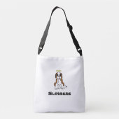 Saint Bernard - Slobbers School Bag Crossbody Tas (Achterkant)