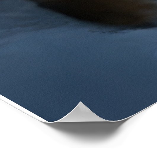 Saint Bernard Snowy Sleigh Kerstdecoratie Poster (Hoek)