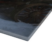 Saint Bernard Snowy Sleigh Kerstdecoratie Snijplank (Hoek)