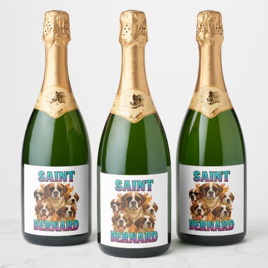 Saint Bernard Sparkling Wijnetiket (Flessen)