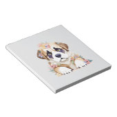 Saint Bernard Speelse Schattige Fun Dier Kleurrijk Notitieblok (Schuin)