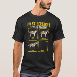 Saint Bernard St Bernard Dog Training Guide mama D T-shirt