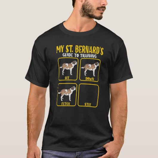 Saint Bernard St Bernard Dog Training Guide mama D T-shirt (Voorkant)