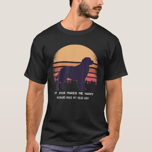 Saint Bernard St. Bernard Hondenliefhebber T-shirt (Voorkant)