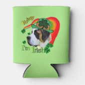 Saint Bernard St Patricks Day Blikjeskoeler (Voorkant)