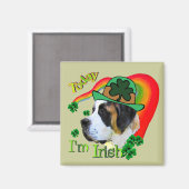 Saint Bernard St Patricks Day Magneet (Voorkant / Achterkant)