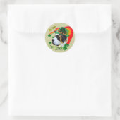 Saint Bernard St Patricks Day Ronde Sticker (Tas)