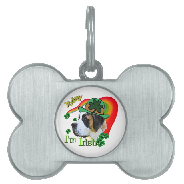 Saint Bernard St Patricks Huisdieren Naamplaatje (voorkant)