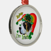 Saint Bernard St Patricks Metalen Ornament (Rechts)