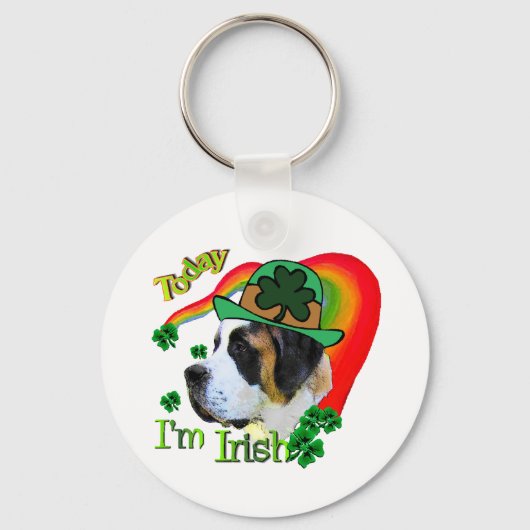 Saint Bernard St Patricks Sleutelhanger (Voorkant)