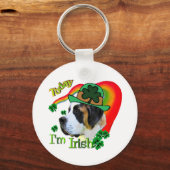 Saint Bernard St Patricks Sleutelhanger (Voorkant)