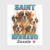 Saint Bernard  Sticker (Vel)