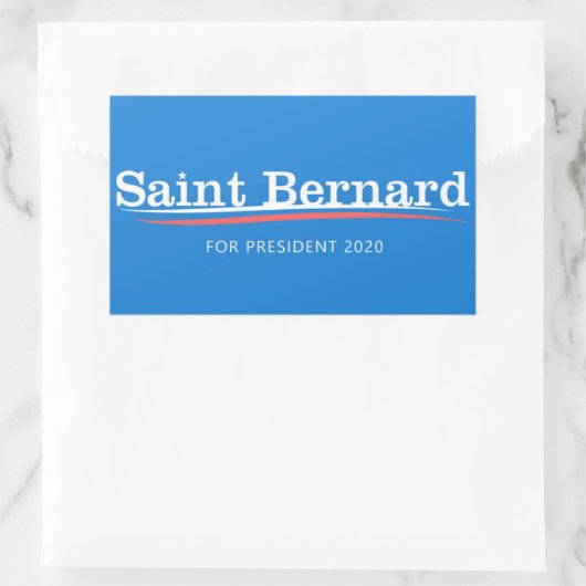 Saint Bernard-Sticker Rechthoekige Sticker (Tas)