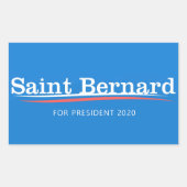 Saint Bernard-Sticker Rechthoekige Sticker (Voorkant)
