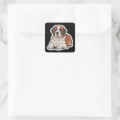 Saint Bernard-Sticker Vierkante Sticker (Tas)