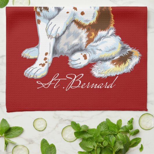 saint bernard theedoek (Gevouwen)