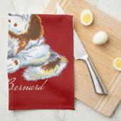 saint bernard theedoek (Quarter Fold)