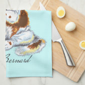 saint bernard theedoek (Quarter Fold)