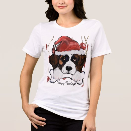 Saint Bernard  Tri-Blend Shirt (Voorkant)
