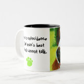 Saint Bernard Tweekleurige Koffiemok (Voorkant links)