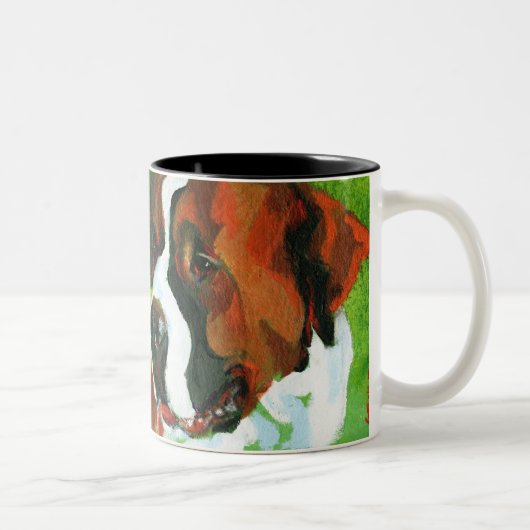 Saint Bernard Tweekleurige Koffiemok (Rechts)