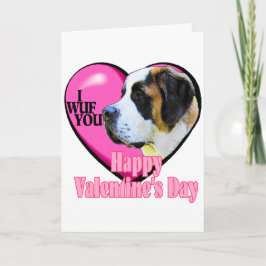 Saint Bernard Valentijnsdag Gifts Feestdagen Kaart