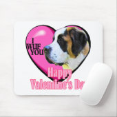 Saint Bernard Valentijnsdag Gifts Muismat (Met muis)