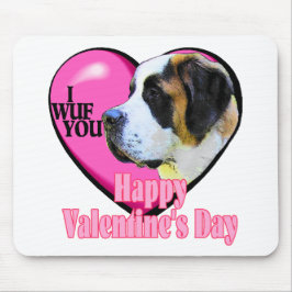 Saint Bernard Valentijnsdag Gifts Muismat