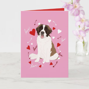 Saint Bernard-Valentijnsdag Kaart
