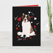 Saint Bernard-Valentijnsdag Kaart (Voorkant)